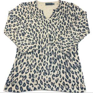 J. Michael’s Sweater Animal Print Womans